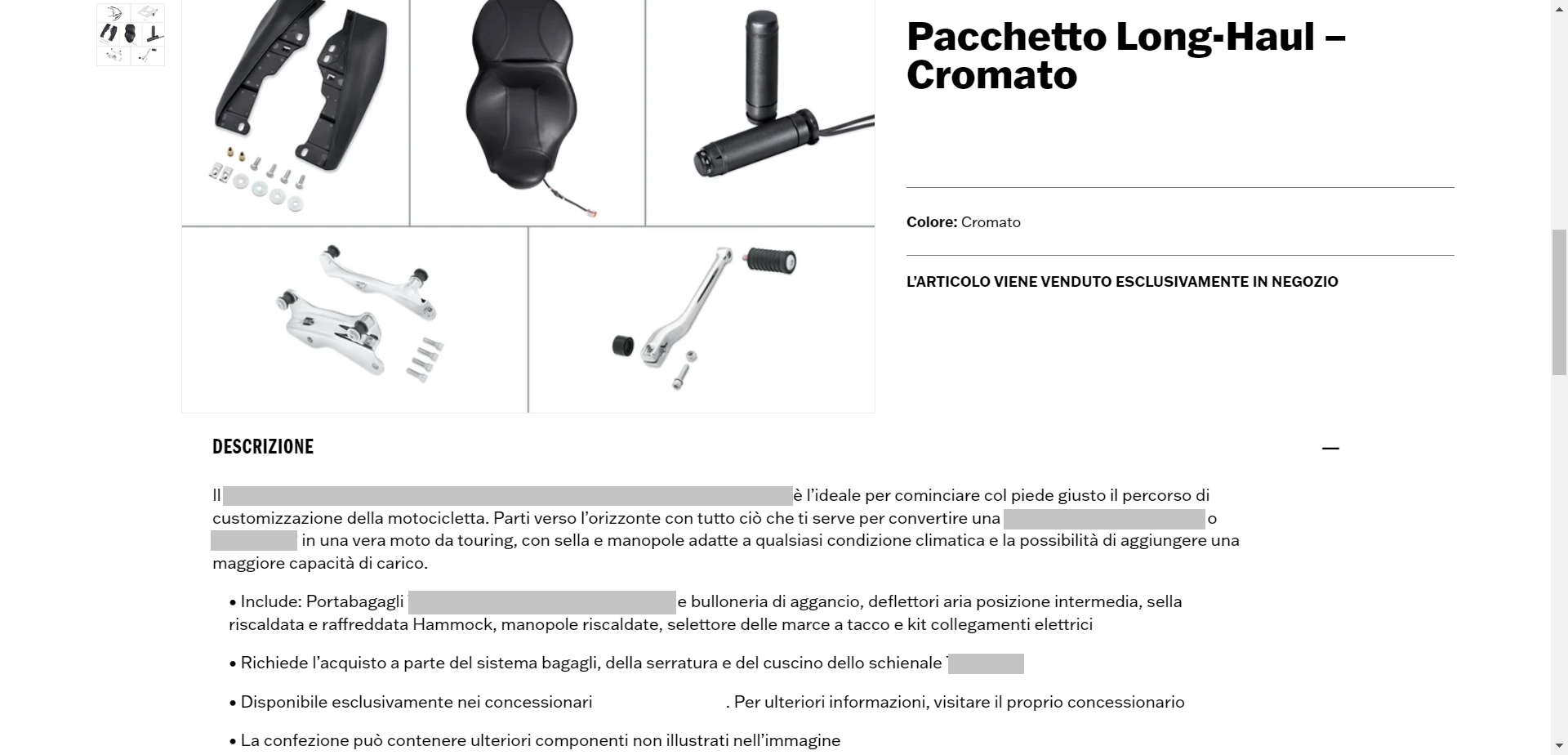 Marketing-focused Editing of a Technical Description - Accessory Package