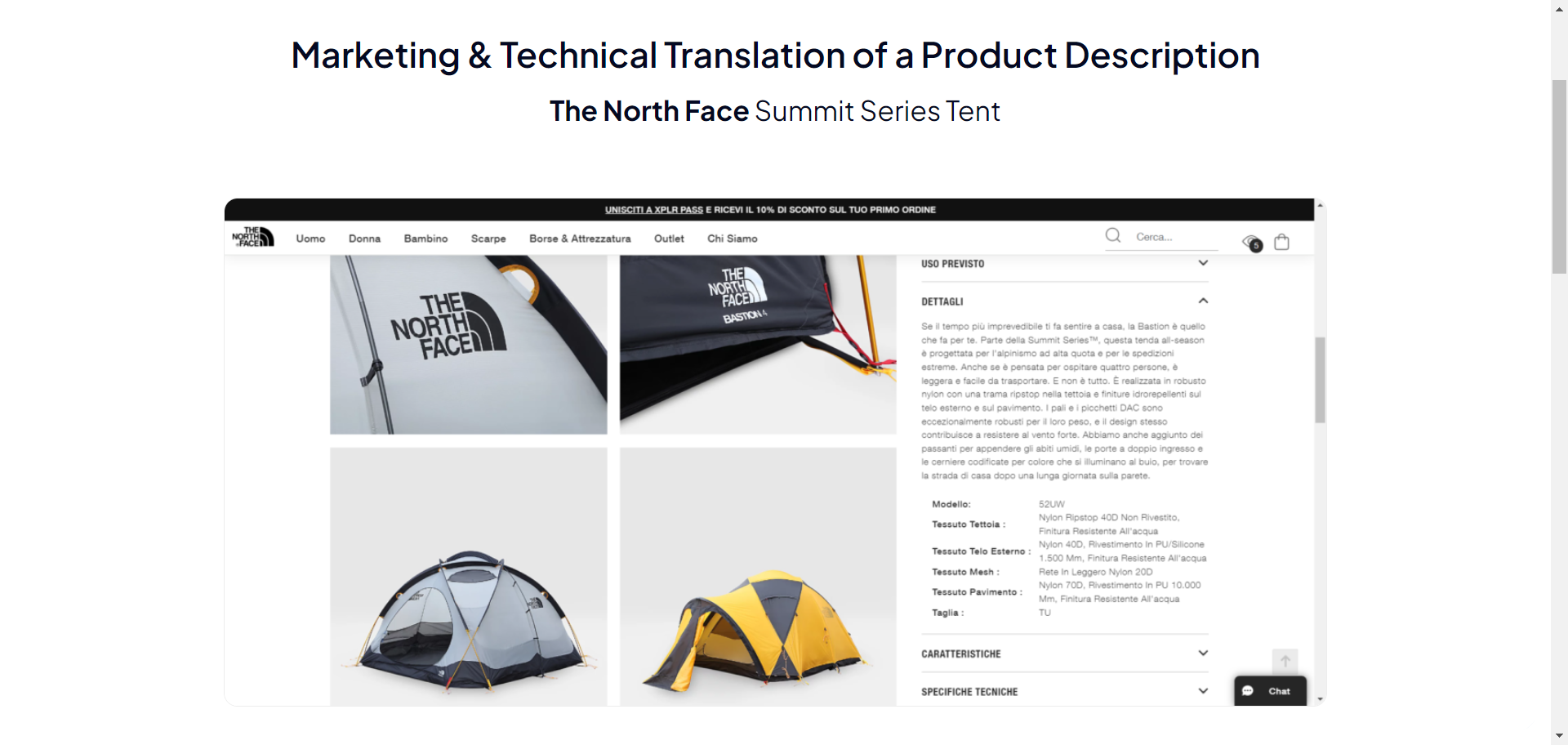 Marketing & Technical Translation of a Product Description
